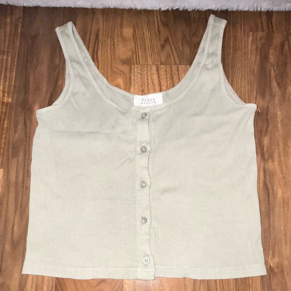 Urban Outfiters Sage Green Tank Top